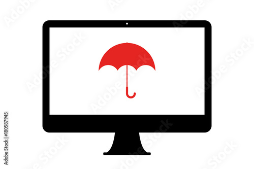 PC - Regenschirm - Antivirus