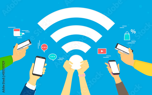 Wifi concept vector illustration