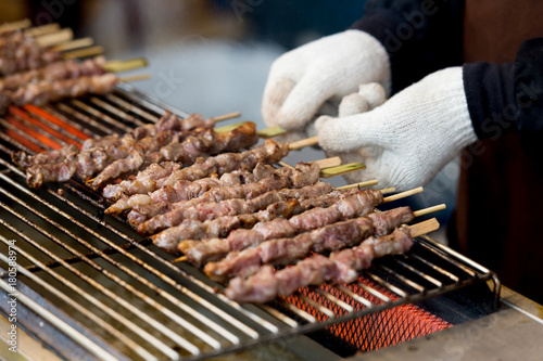 Photography Barbecue on Street food ,Taipei ,Taiwan