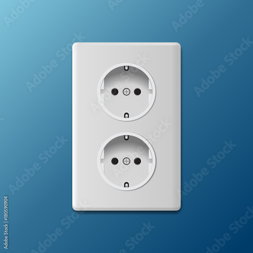 Power socket vector illustration.