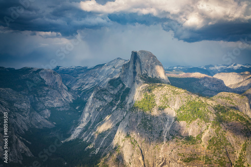 Rain Clouds Over Yosemite National Park 