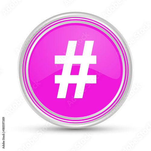 Pinker Button - Hashtag Stichwort