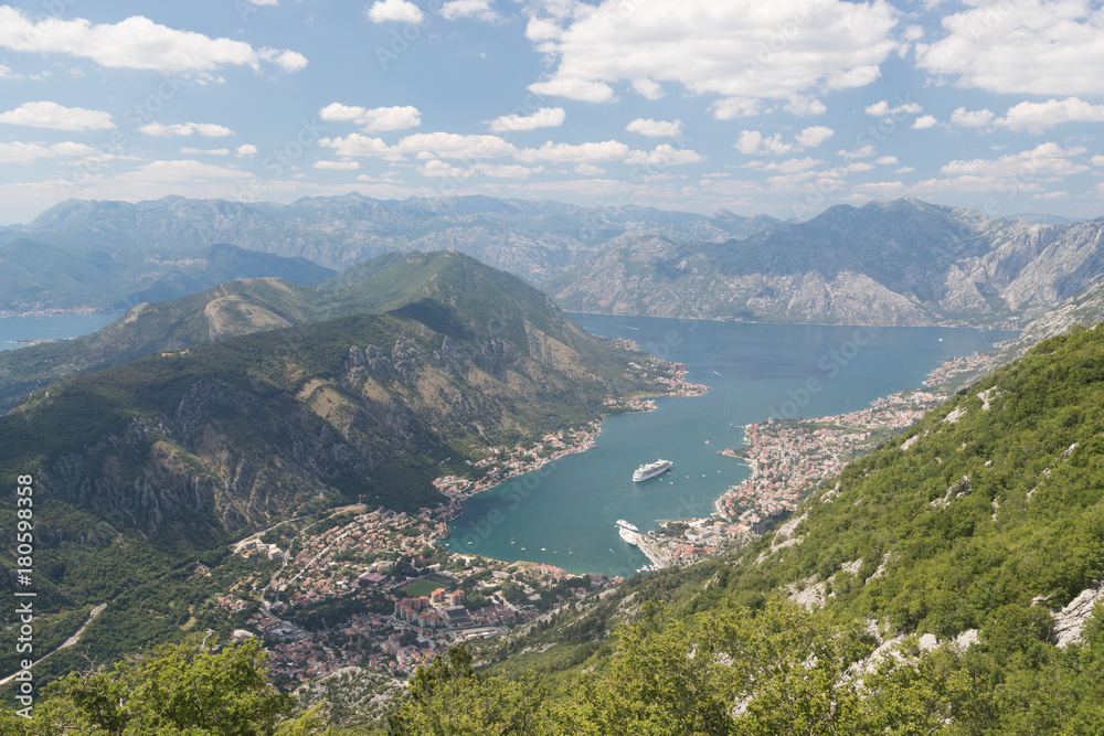 Scenic view from Kotor, Montenegro.