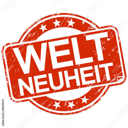 red scratched stamp world novelty