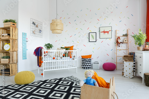 Scandinavian style baby's room