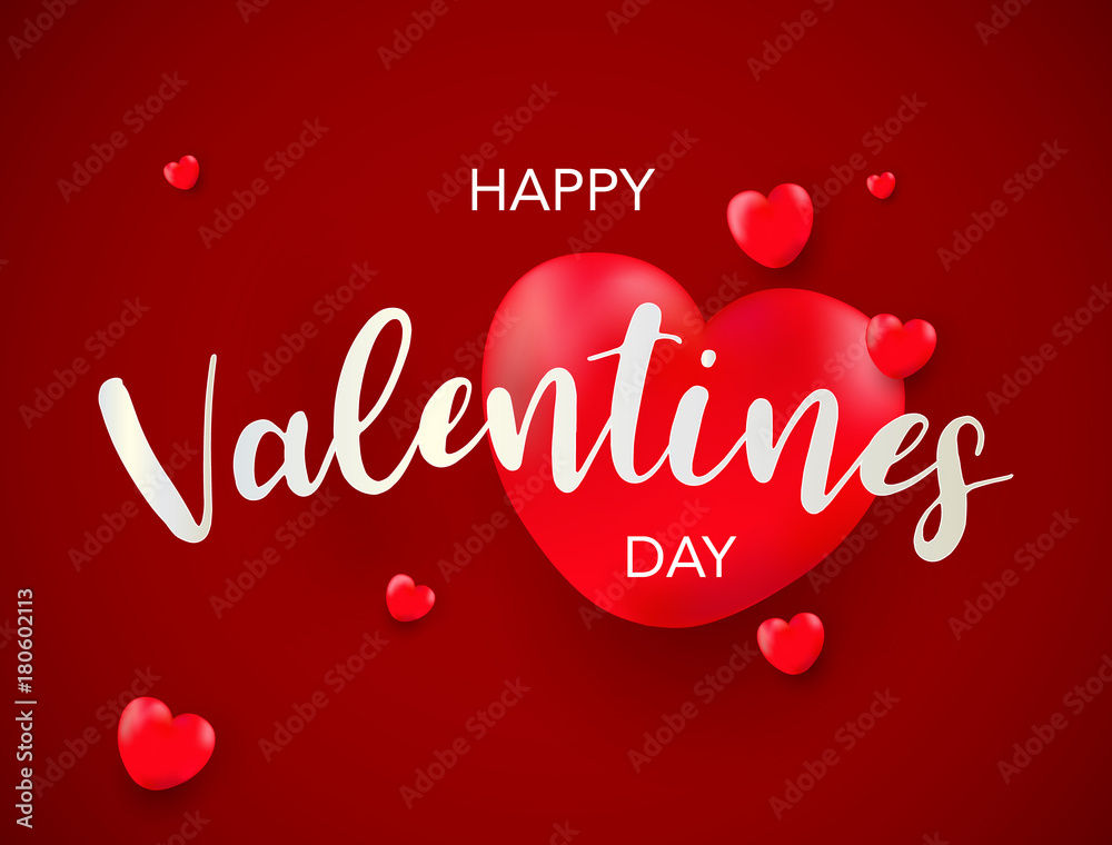 Valentines day background with balloons heart Valentines day background with balloons heart