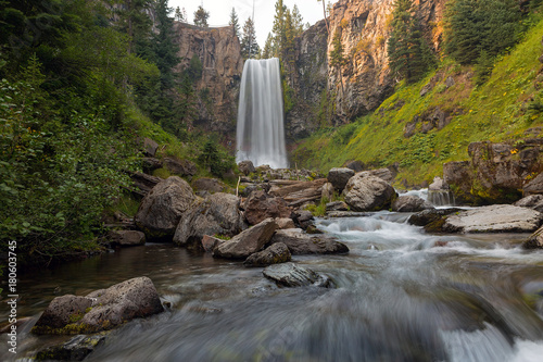 Tumalo Falls in Central Oregon USA America