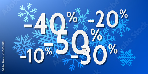 Soldes Hiver -10% à -50% Bleu