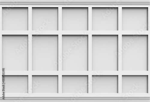 3d rendering. Luxury Gray color square wall background.