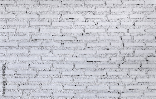 White brick wall texture background, photo