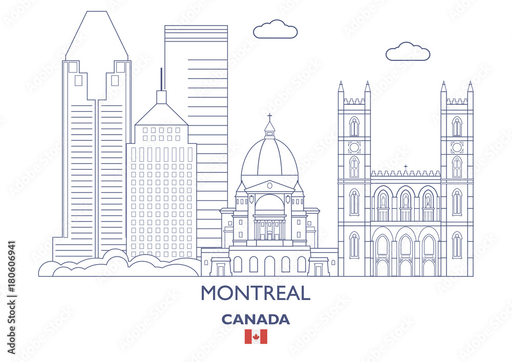 Montreal City Skyline, Canada
