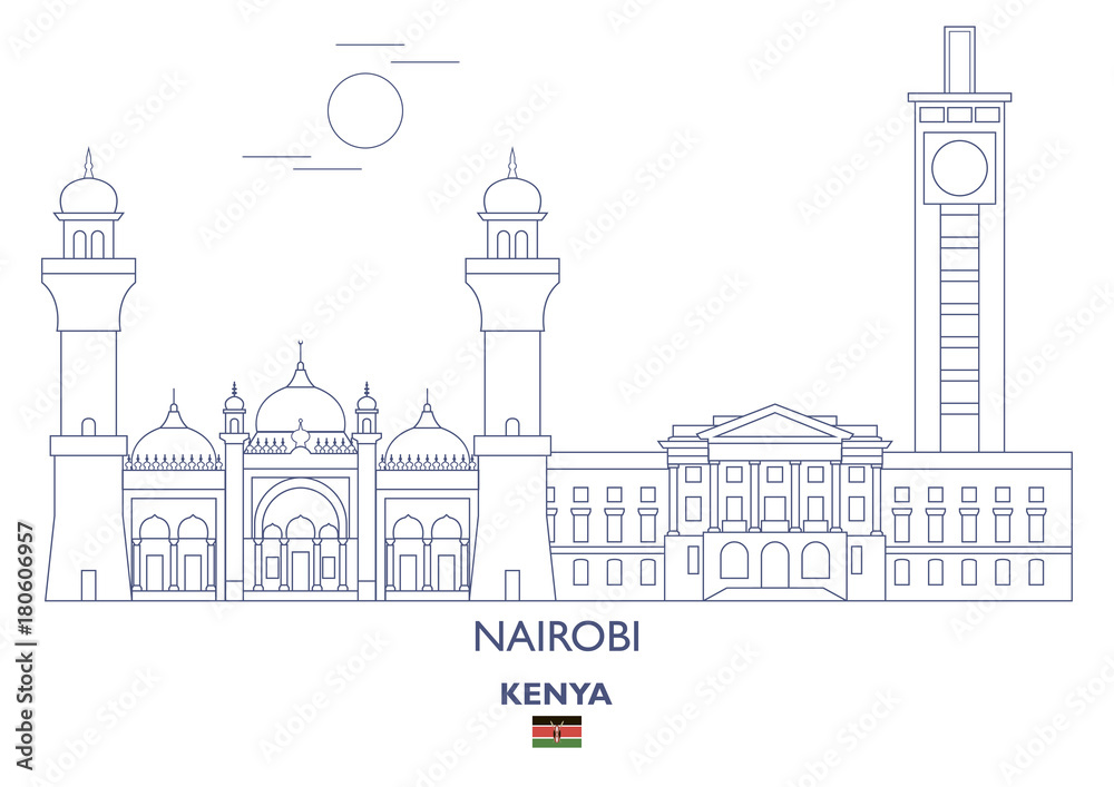 Nairobi City Skyline, Kenya