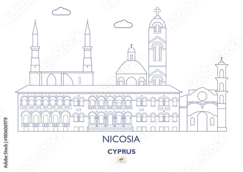 Nicosia City Skyline, Cyprus