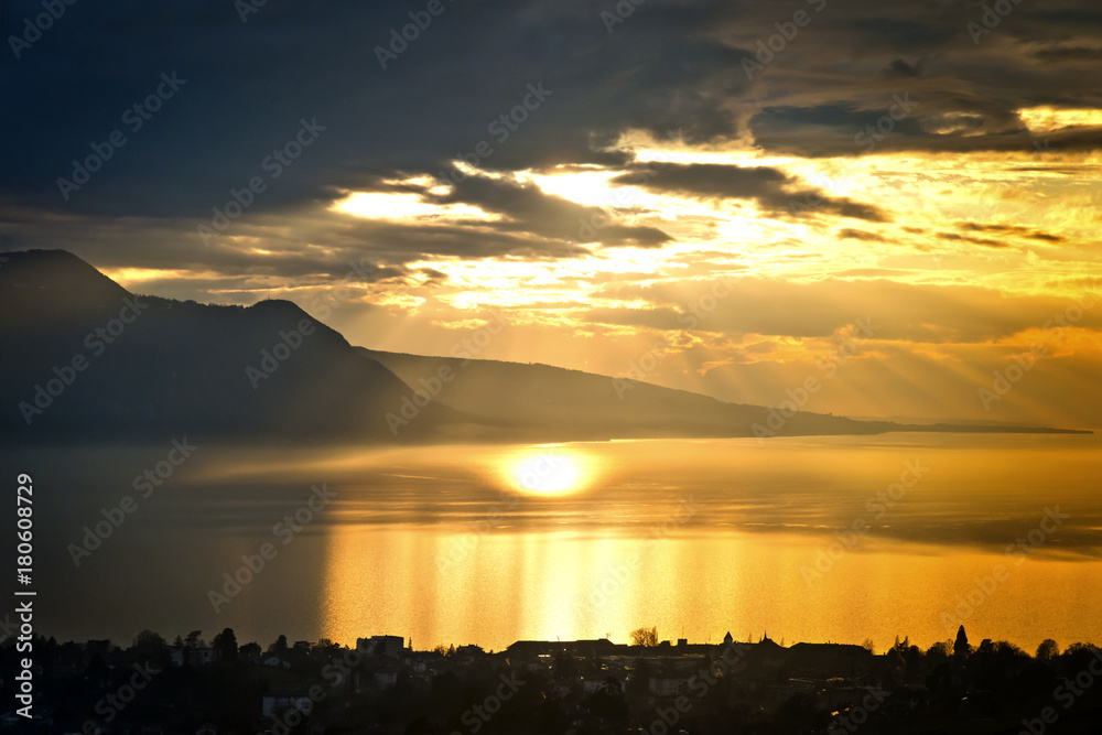 Fototapeta premium Schweiz, Genfer See