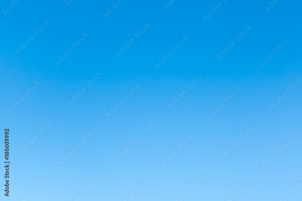 Pure blue sky without clouds. Natural background.