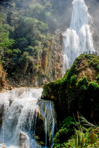 Waterfall en Chiapas in Mexico photo