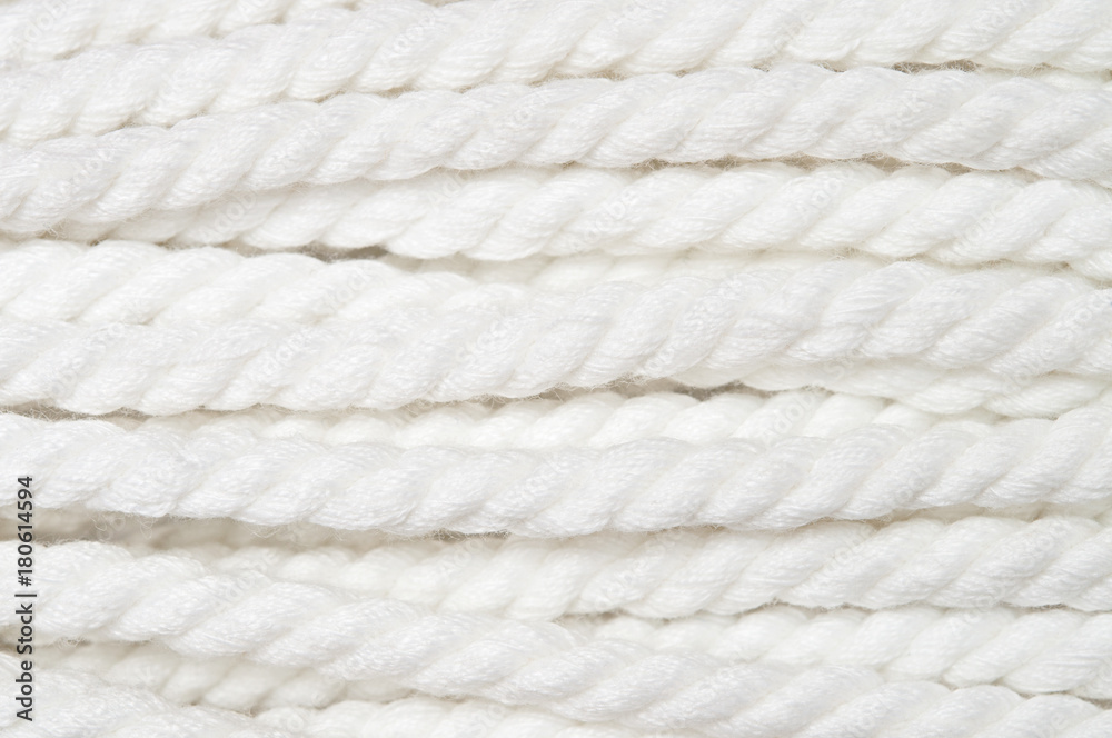 Background of white woven rope. Background of white woven rope.
