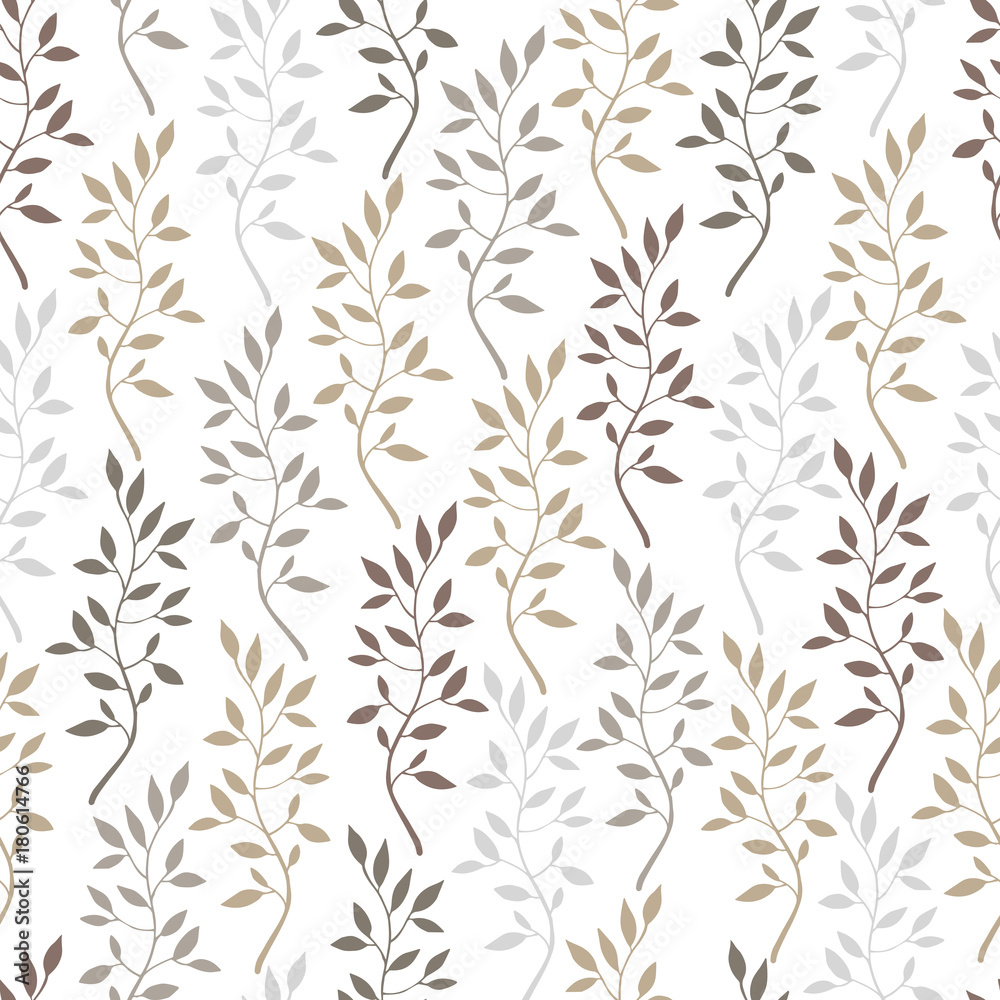 Seamless pattern with hand drawn branches. Seamless pattern with hand drawn branches.