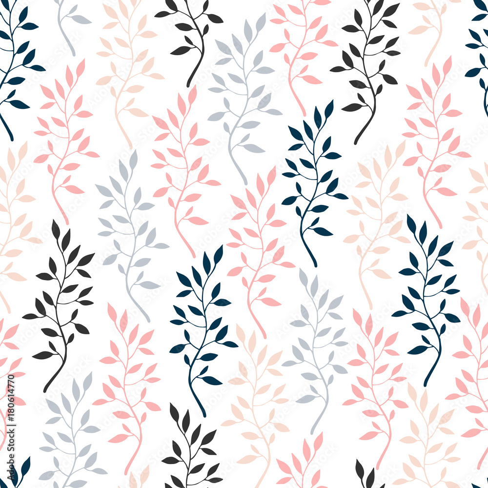 Seamless pattern with branches. Seamless pattern with branches.