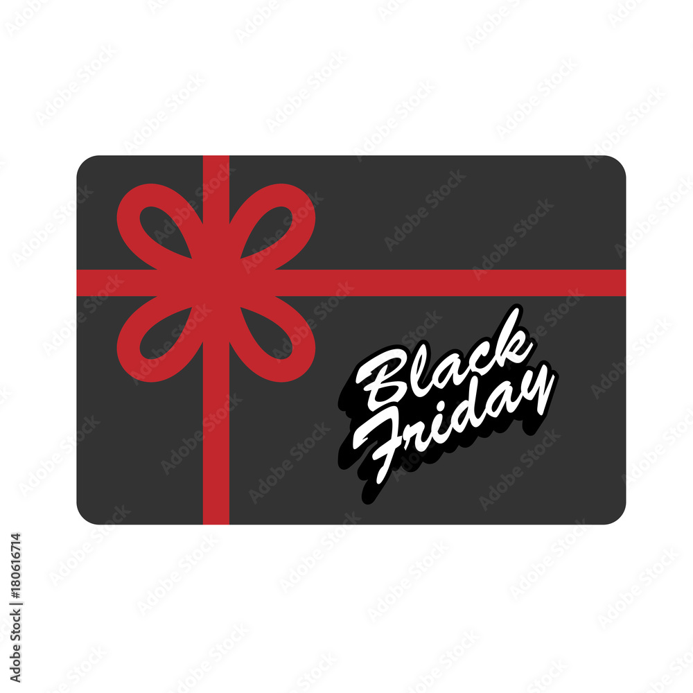 gift card with the word black friday in red and gray tones
gift card with the word black friday in red and gray tones