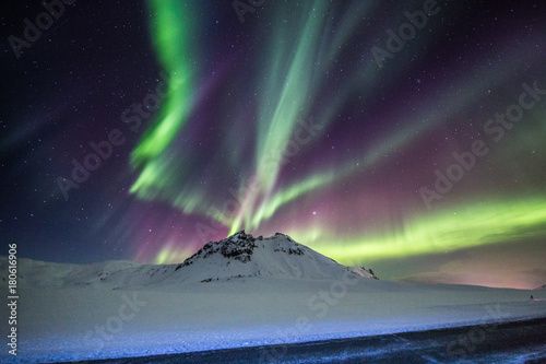 Obraz na płótnie Northern lights w salonie