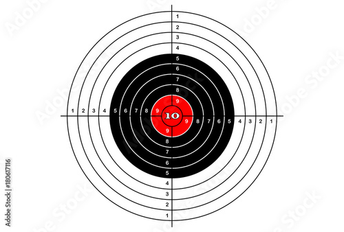 Target shooting simple, vector