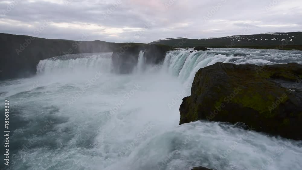 Godafoss waterfall on Skjalfandafljot river Godafoss waterfall on Skjalfandafljot river