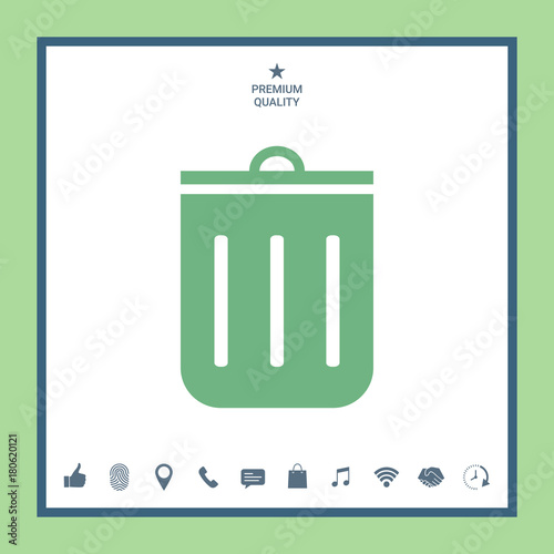 Trash can icon