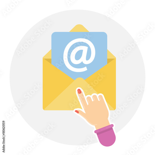 E-mail marketing concept