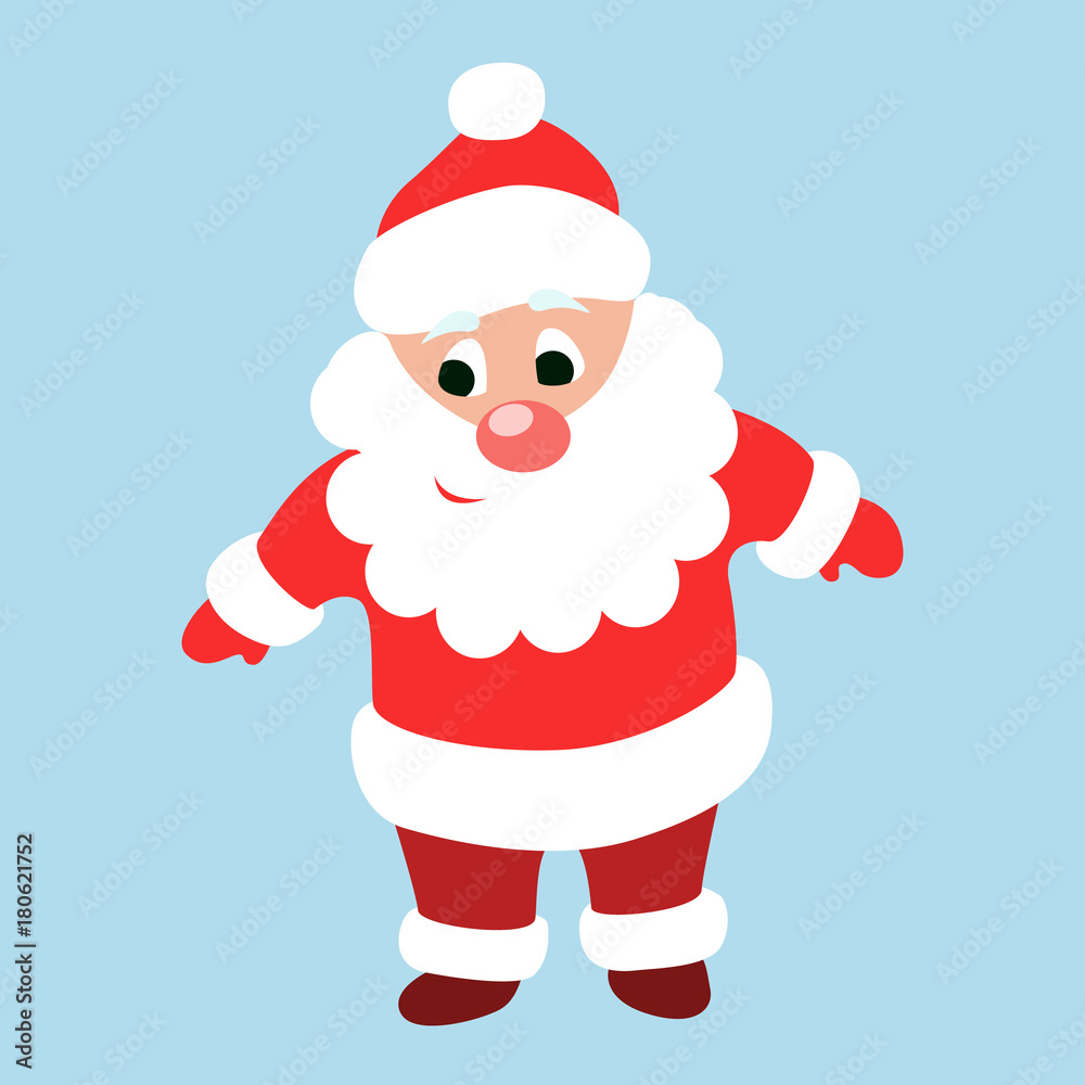 Fototapeta premium Isolated funny Santa.