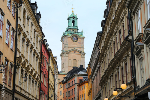 Storkyrkan, Cathedral of St Nicholas and Buildings in Gamla Stan, Stockholm, Sweden