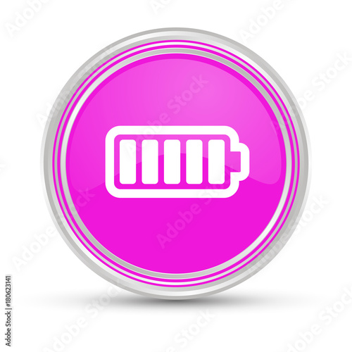 Pinker Button - Akku voll