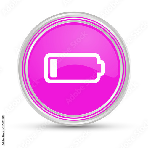 Pinker Button - Akku leer