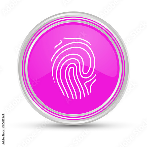 Pinker Button - Fingerabdruck - ID