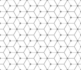 Crédence de cuisine Hexagone patrons Trame hexagonale vectorielle minimaliste  © WitchEra