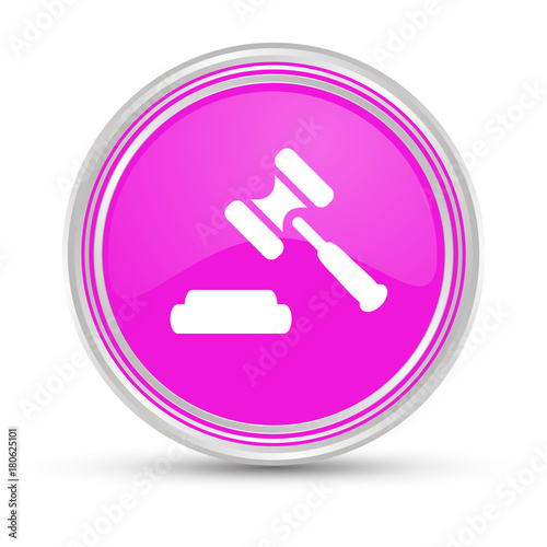 Pinker Button - Richterhammer - Gericht