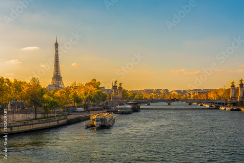 Eiffel Tower and the Seine