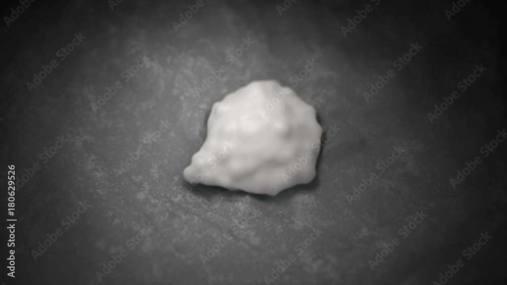 3D CG animation of cell movement and division (Top view only)