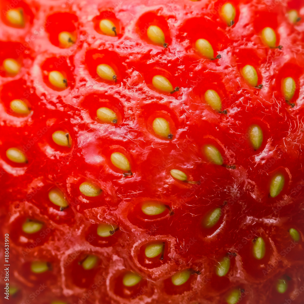 Macro of strawberry texture Macro of strawberry texture