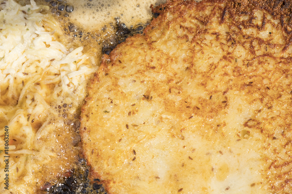 Fried potatoes pancake