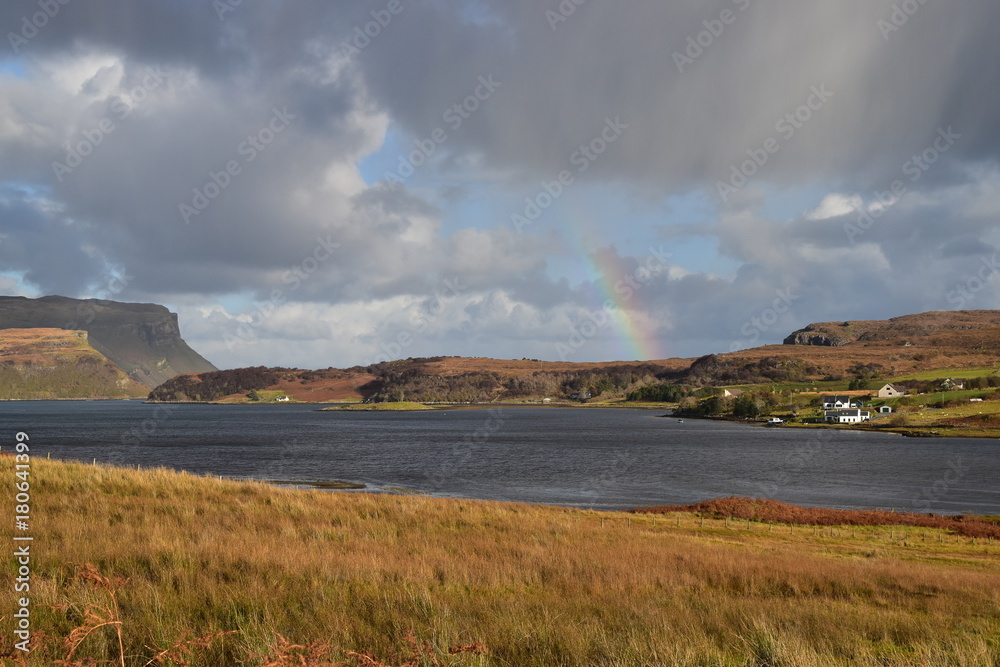 rainbow over Loch Portree