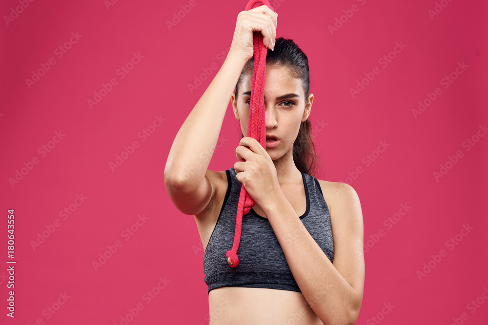 athlete with ropes athlete with ropes