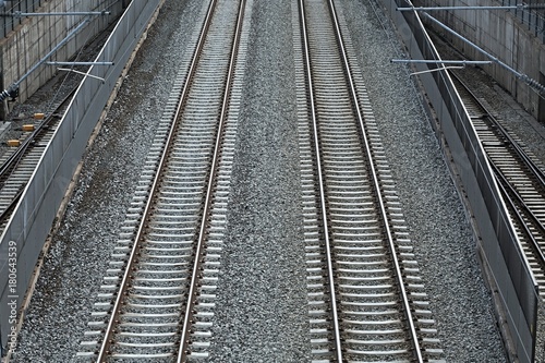 Merging Railway Tracks © Gudellaphoto
