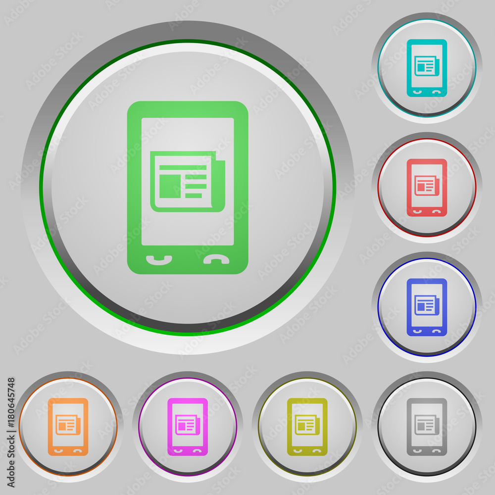 Mobile news push buttons Mobile news push buttons
