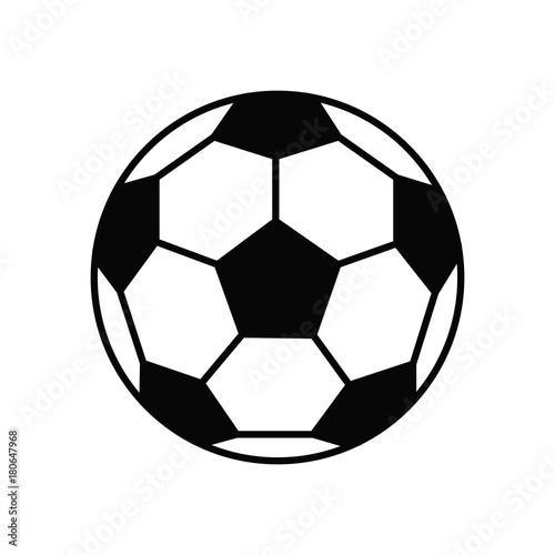 Soccer ball. Vector icon Flat illustration