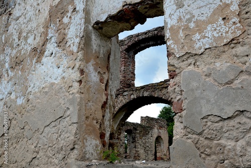 historic brick factory ruins destroyed by fire