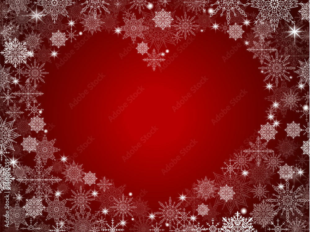 christmas background with empty heart in center transparent red christmas background with empty heart in center transparent red