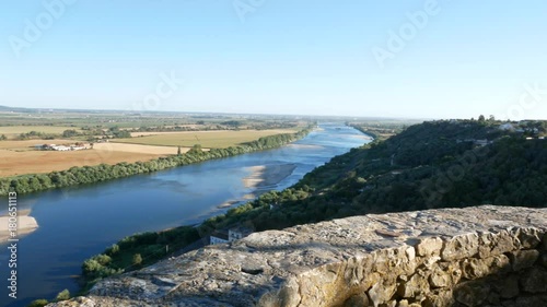Magical view over a river and a valley