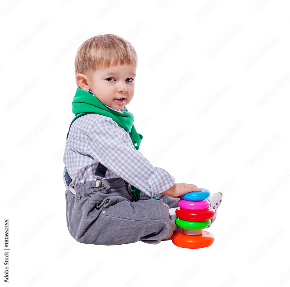 Obraz premium Toddler boy playing