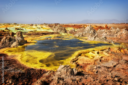 Dallol, Danakil Depression, Ethiopia. The hottest place on earth. photo